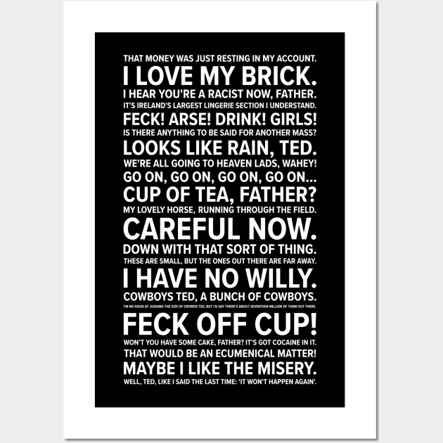 Father Ted Quotes Wall Art by barberdesigniow